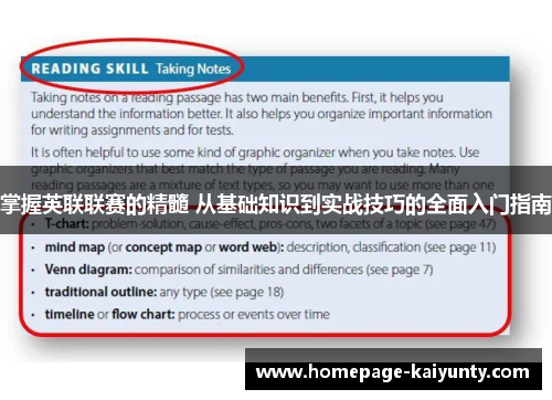 掌握英联联赛的精髓 从基础知识到实战技巧的全面入门指南