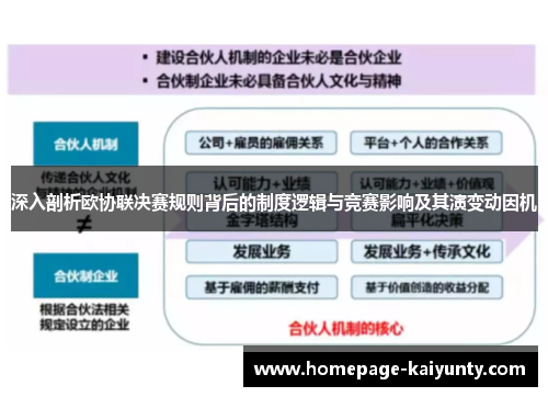 深入剖析欧协联决赛规则背后的制度逻辑与竞赛影响及其演变动因机